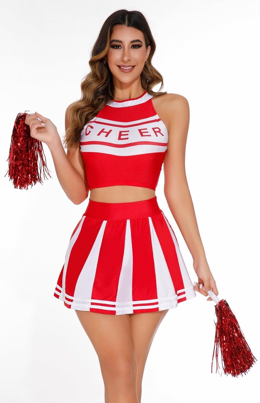 9625 Cheerleader Costume Sexy Schoolgirl Cheerleader Outfit Cheerleading